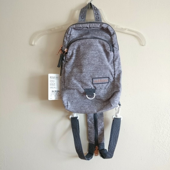 Adidas Essentials Convertible Crossbody Backpack Jersey Grey - Picture 9 of 14